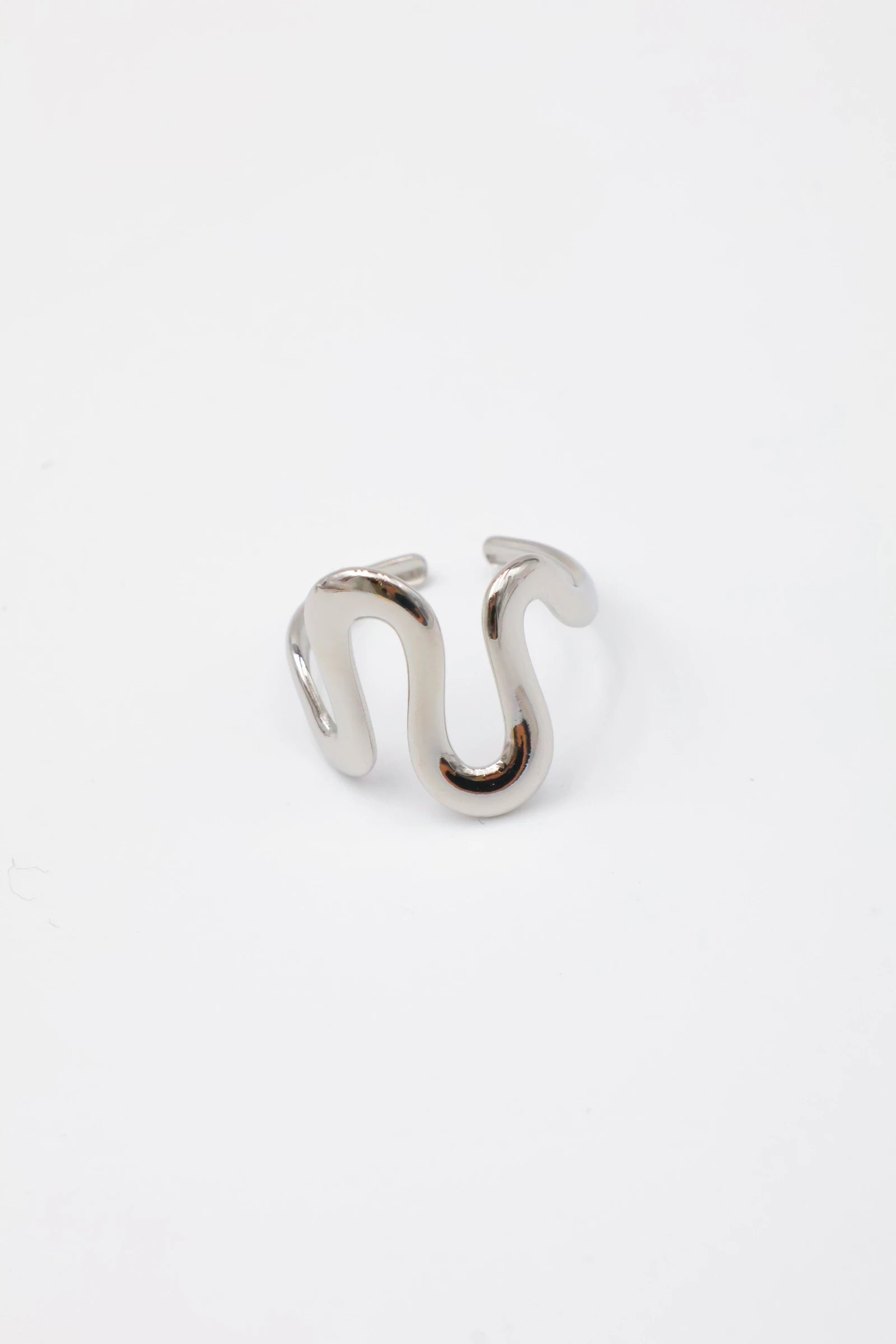 Bague ajustable en acier inoxydable - ARGENT