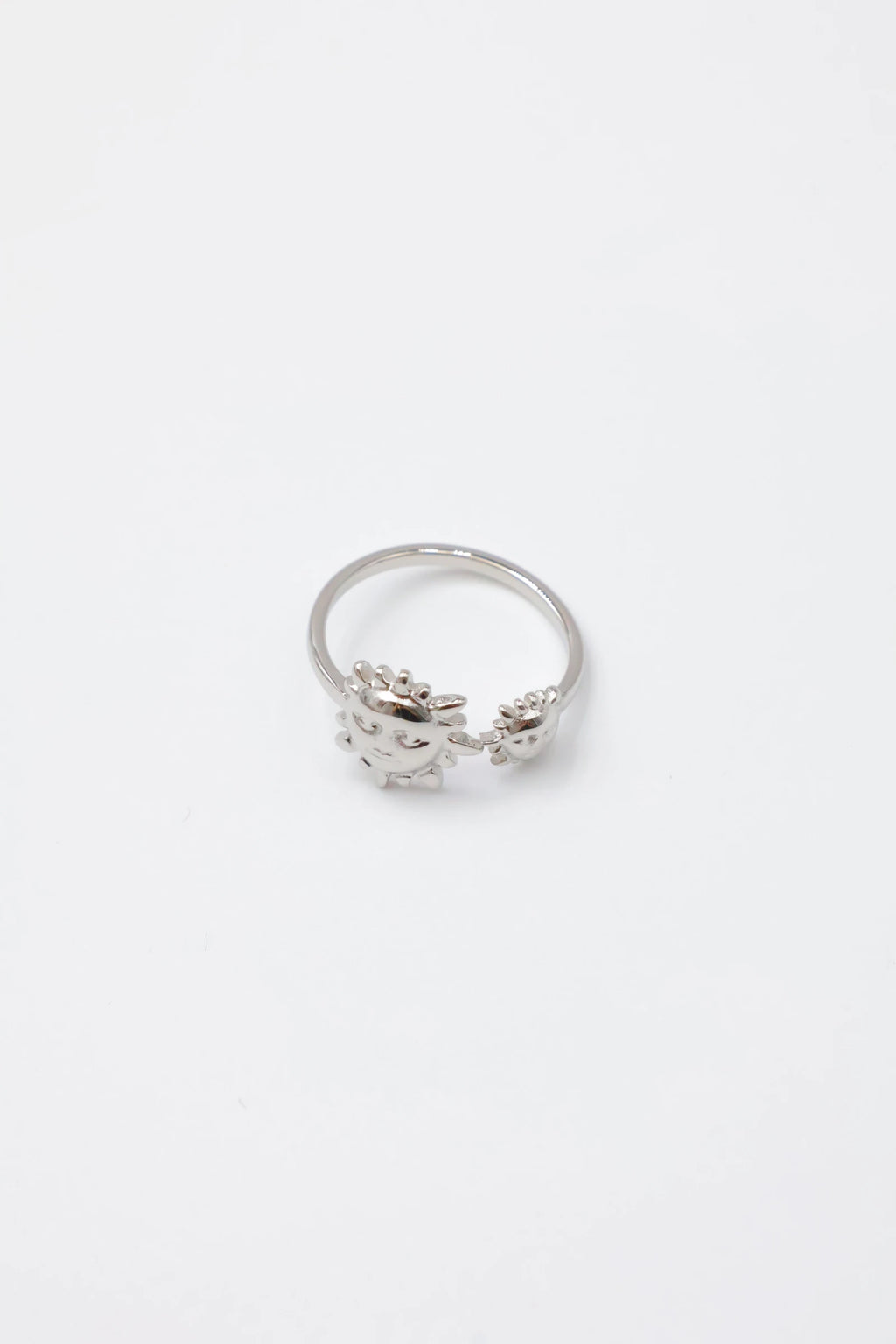 Bague d'orteil en acier inoxydable ajustable - ARGENT