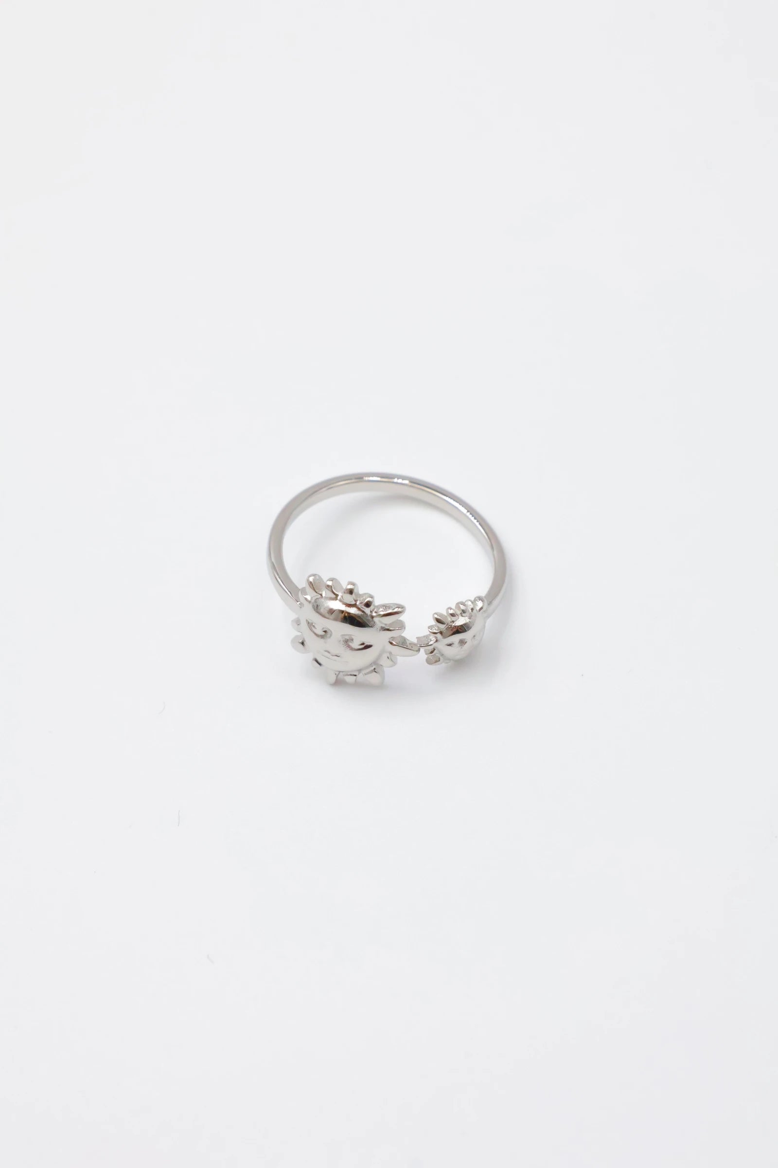 Bague d'orteil en acier inoxydable ajustable - ARGENT
