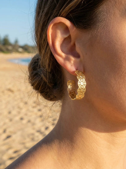 Boucles d’oreilles en acier inoxydable