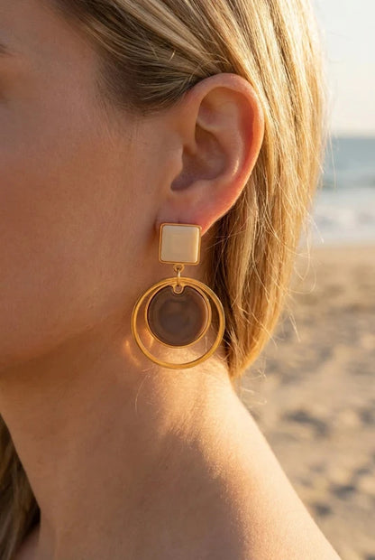 Boucles d’oreilles en acier inoxydable