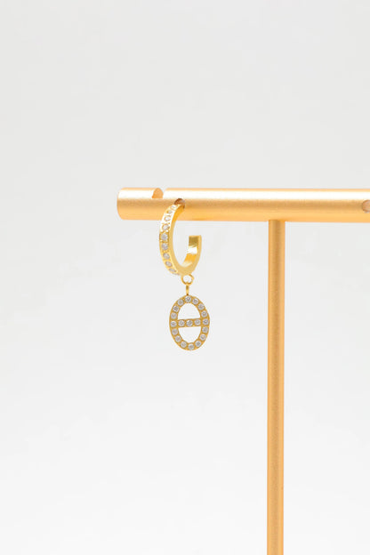 Boucles d’oreilles en acier inoxydable