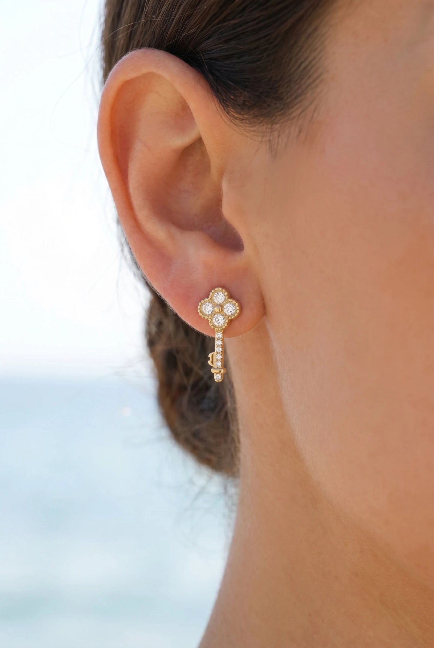 Boucles d’oreilles en acier inoxydable
