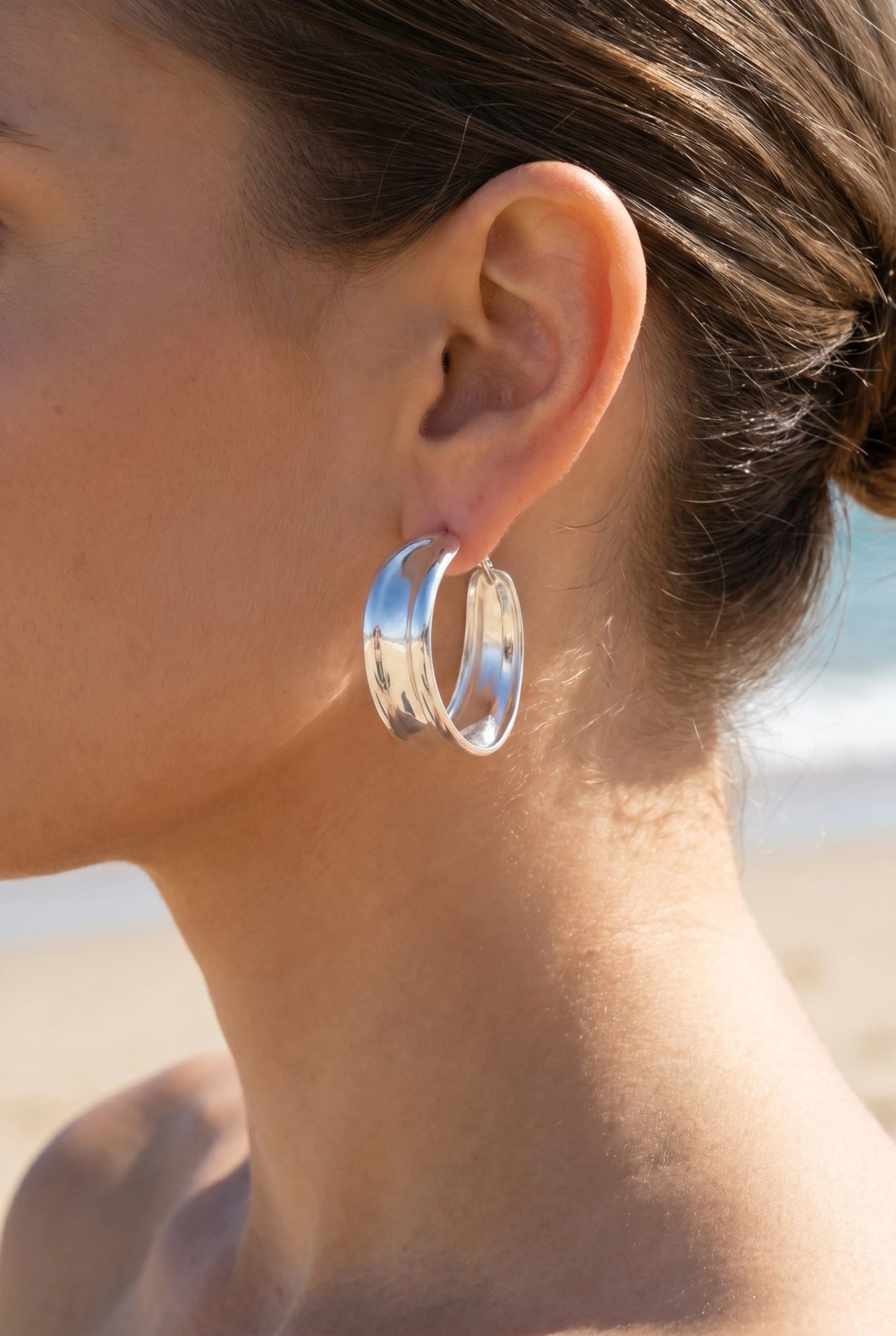 Boucles d’oreilles en acier inoxydable