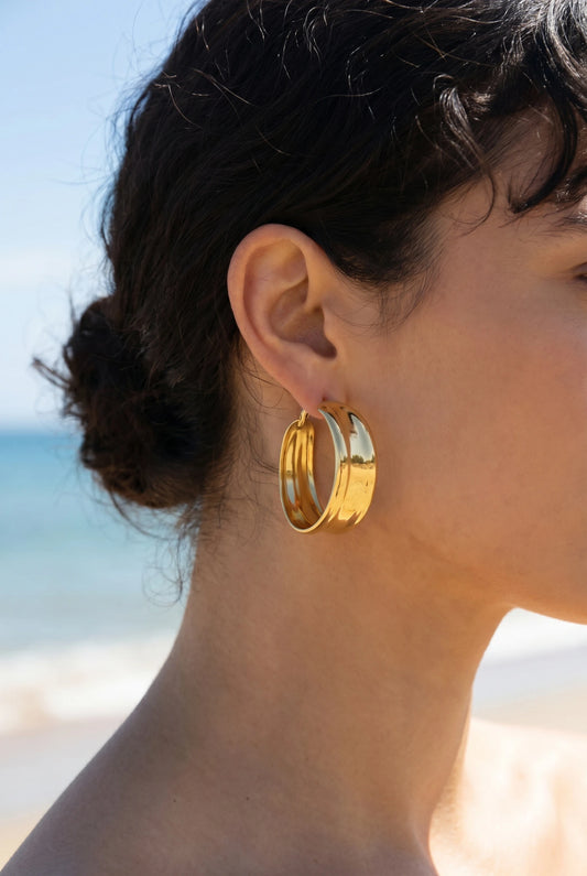 Boucles d’oreilles en acier inoxydable