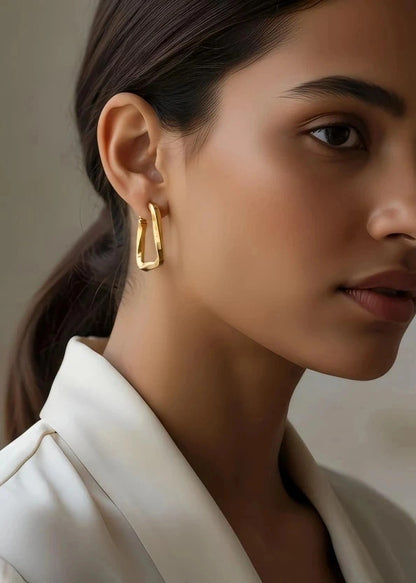 Boucles d’oreilles en acier inoxydable