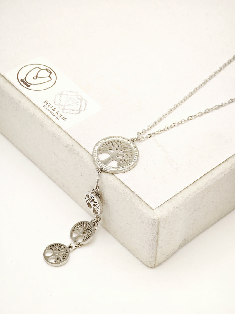 Collier en acier inoxydable - ARGENT