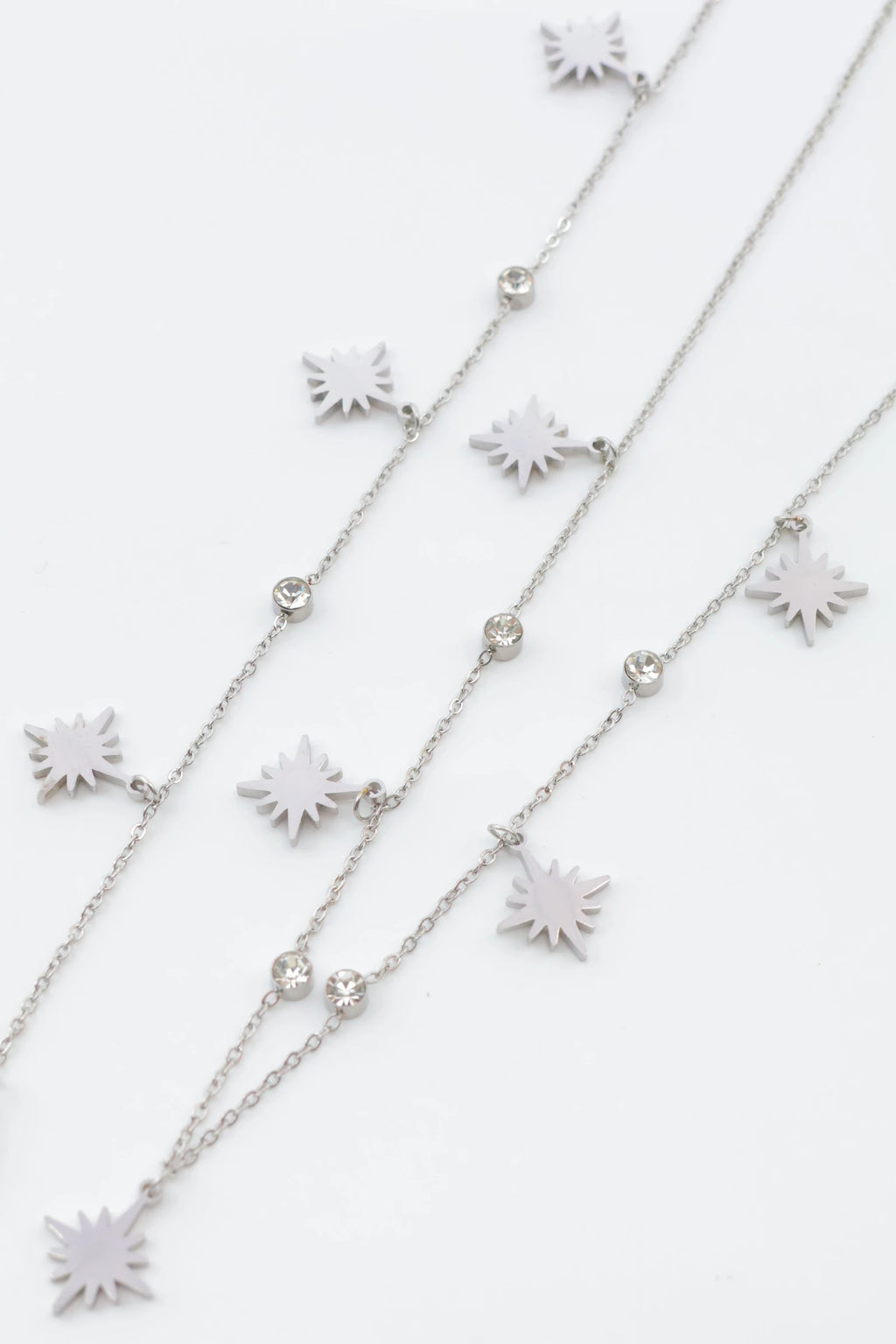 Parure de bijoux en acier inoxydable - ARGENT