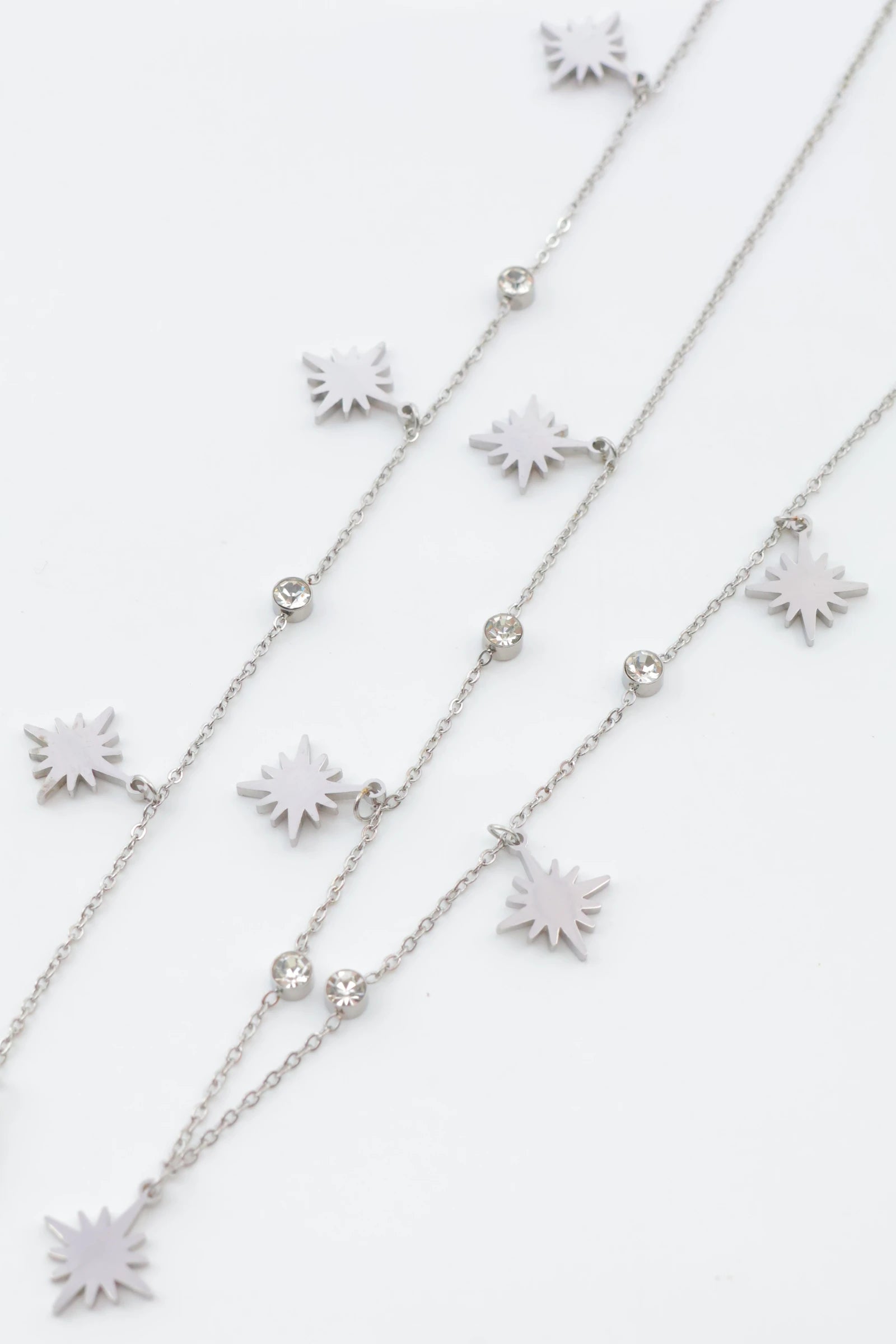 Parure de bijoux en acier inoxydable - ARGENT