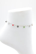 Chaîne de cheville en acier inoxydable - ARGENT