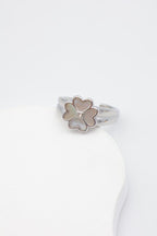 Bague en acier inoxydable ajustable - ARGENT