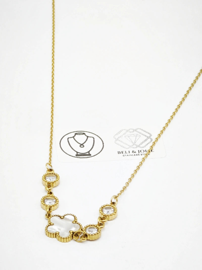 Collier en acier inoxydable - BLANC