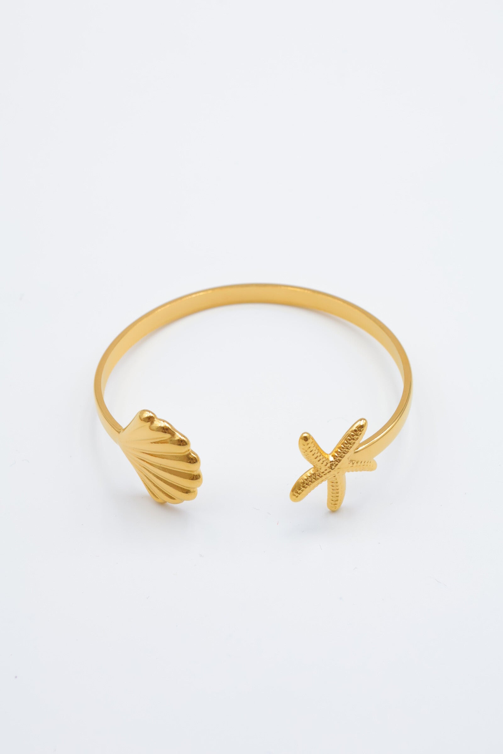 Bracelet jonc en acier inoxydable - DORÉ