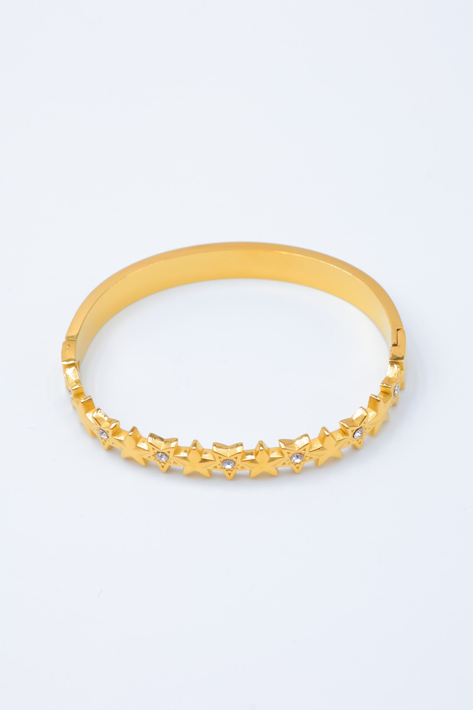 Bracelet jonc en acier inoxydable - DORÉ