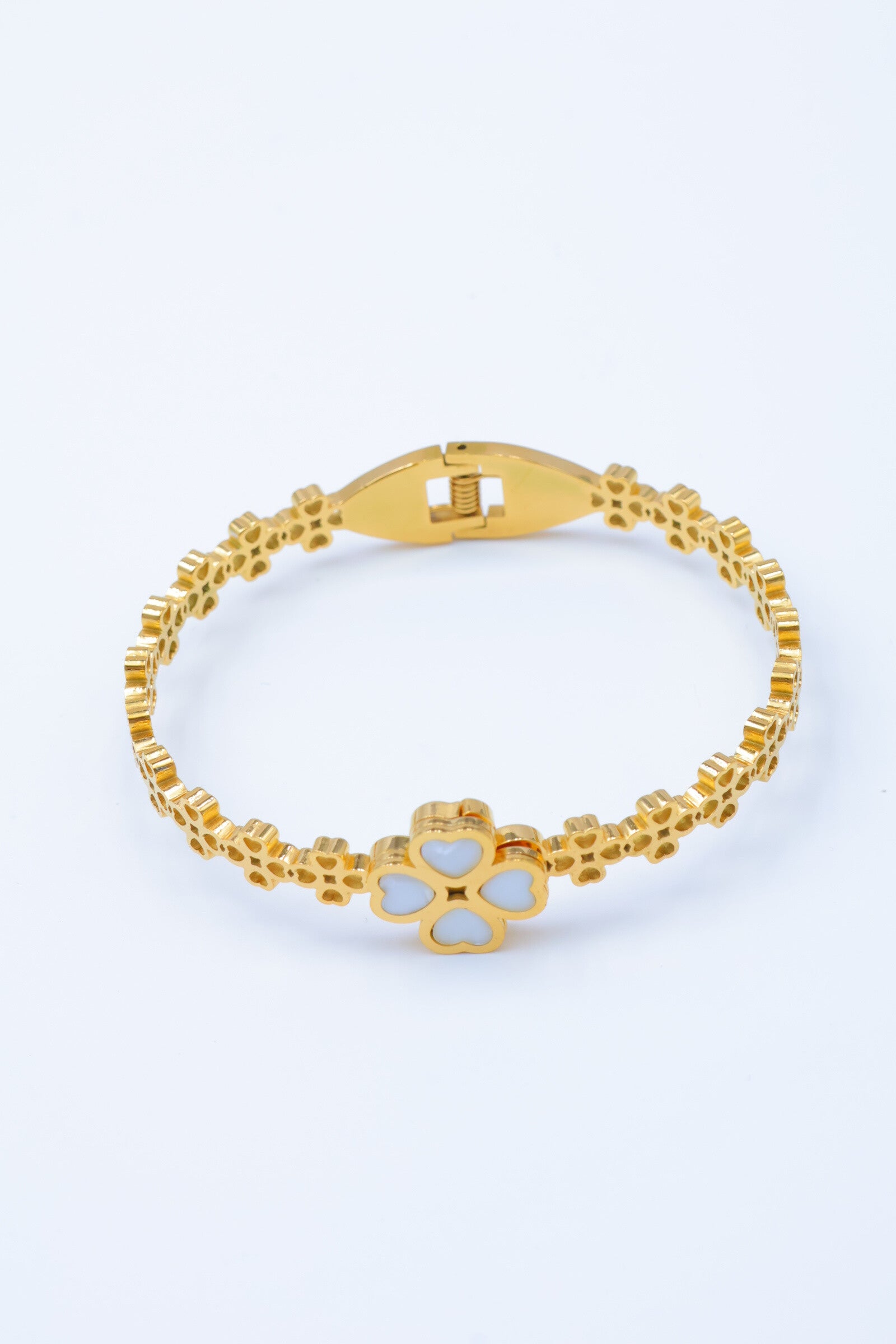 Bracelet jonc en acier inoxydable - DORÉ