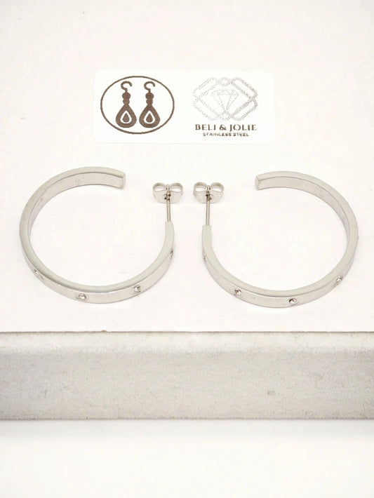 Boucles d’oreilles en acier inoxydable