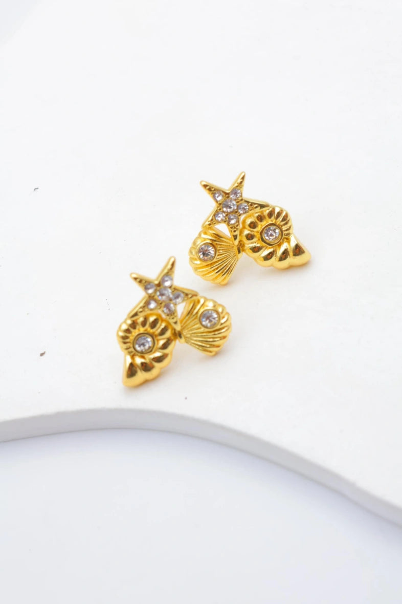 Boucles d'oreilles en acier inoxydable - DORÉ