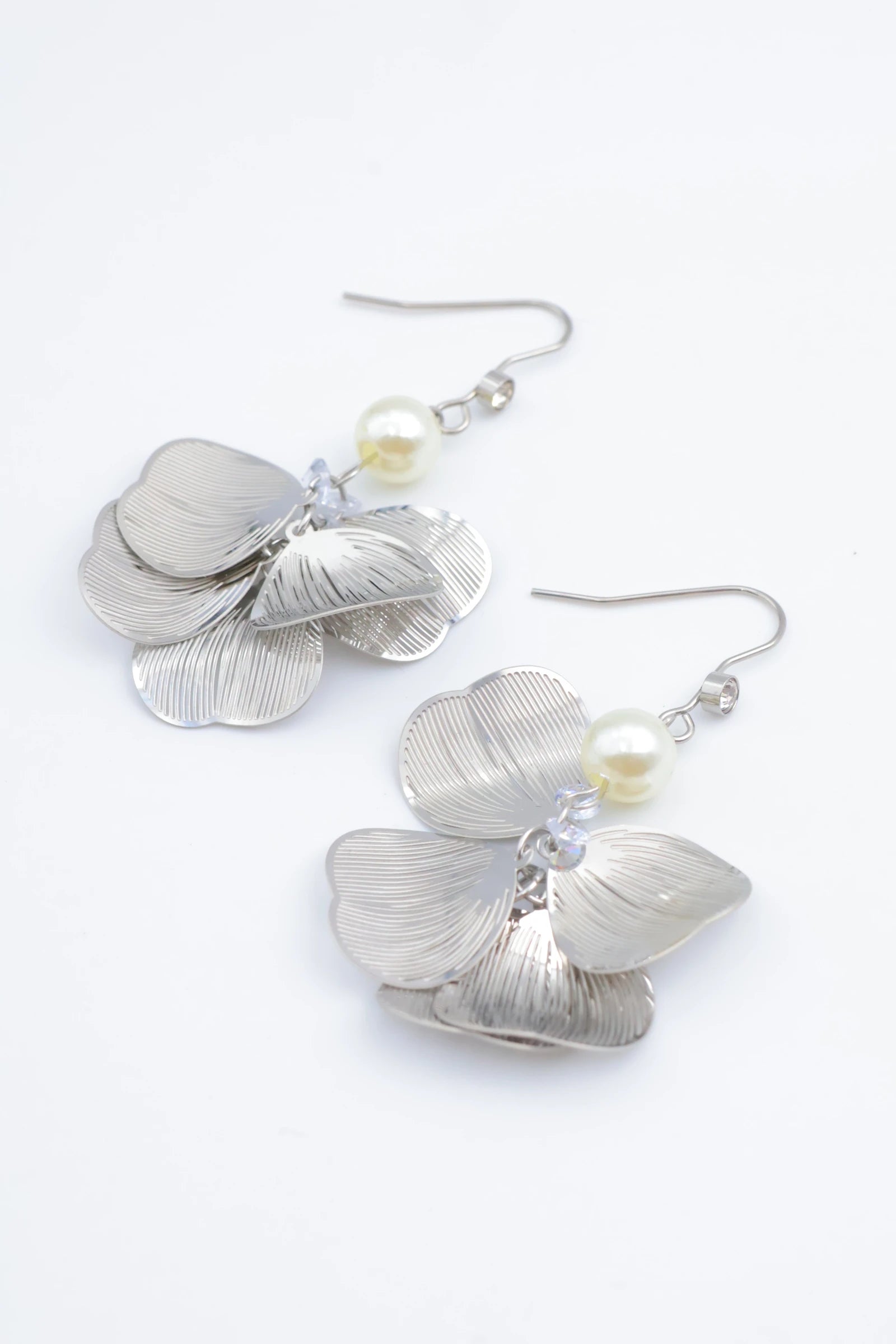 Boucles d'oreilles en acier inoxydable - ARGENT