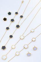Parure de bijoux en acier inoxydable - BLANC