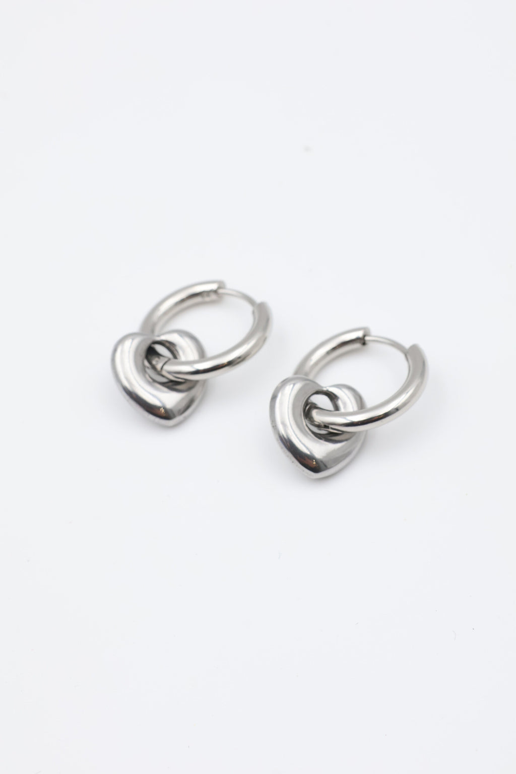 Boucles d'oreilles en acier inoxydable - ARGENT