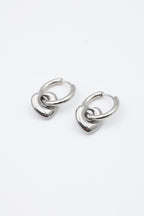 Boucles d'oreilles en acier inoxydable - ARGENT