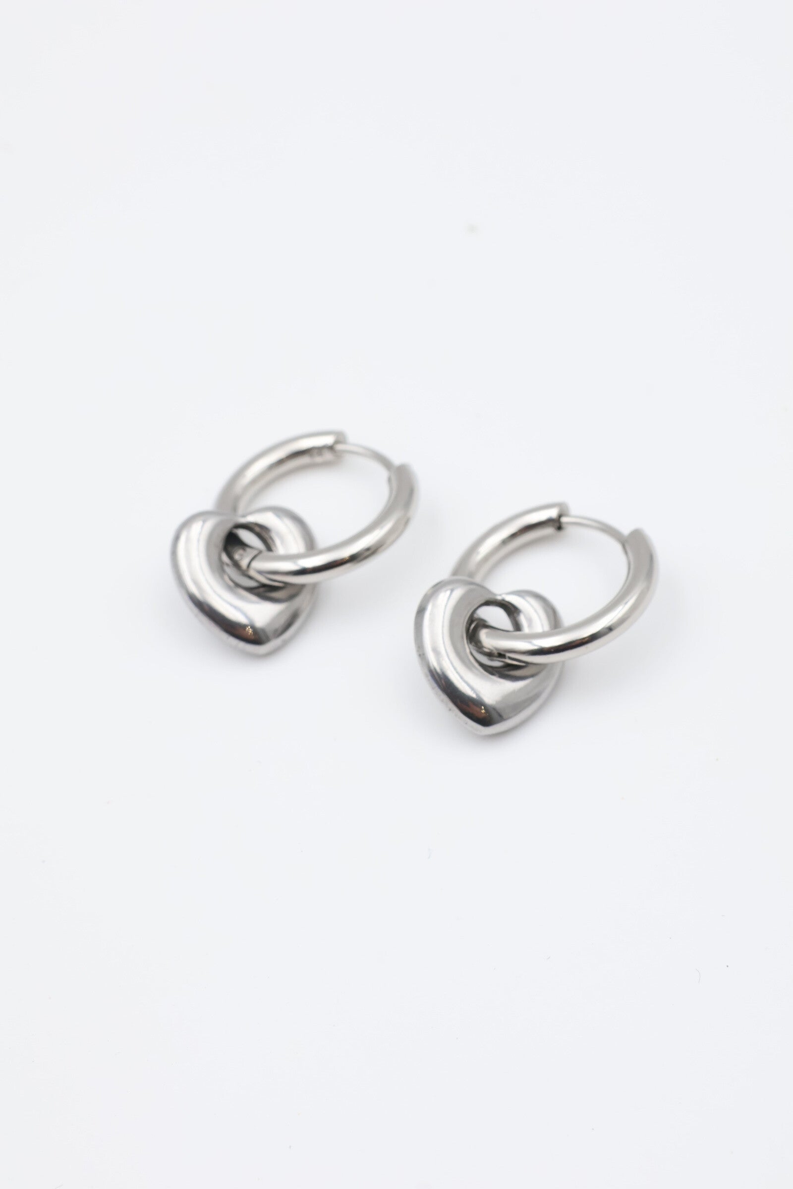 Boucles d'oreilles en acier inoxydable - ARGENT