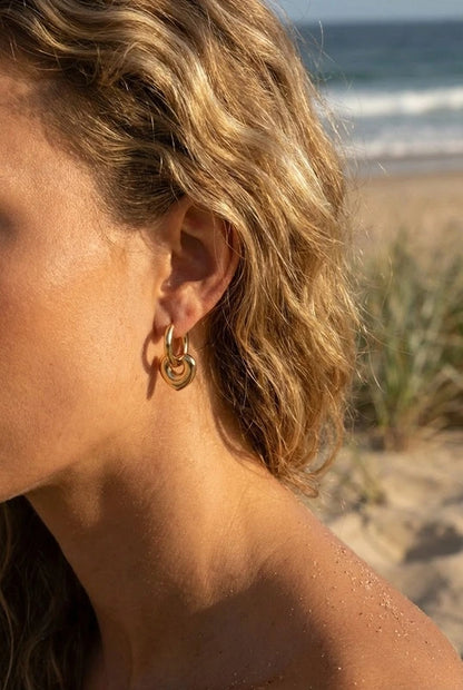 Boucles d’oreilles en acier inoxydable