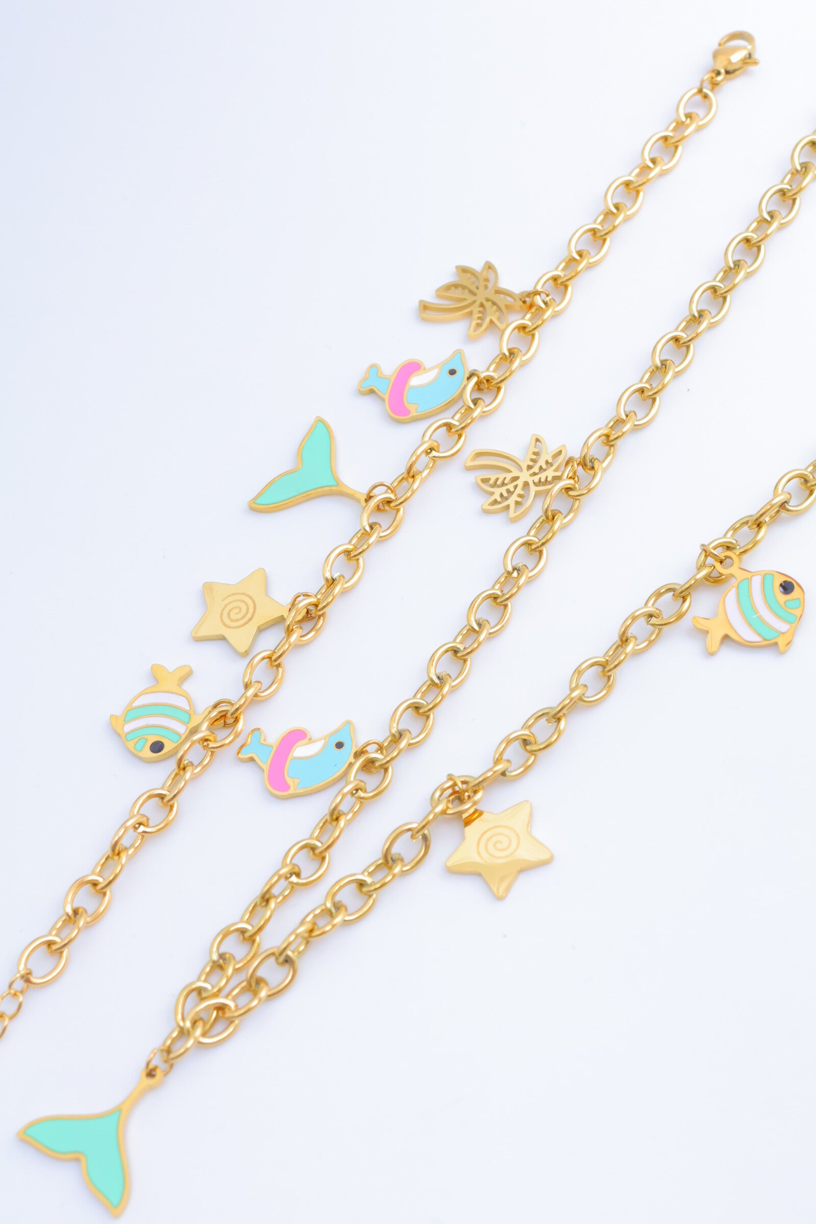 Parure de bijoux en acier inoxydable - DORÉ