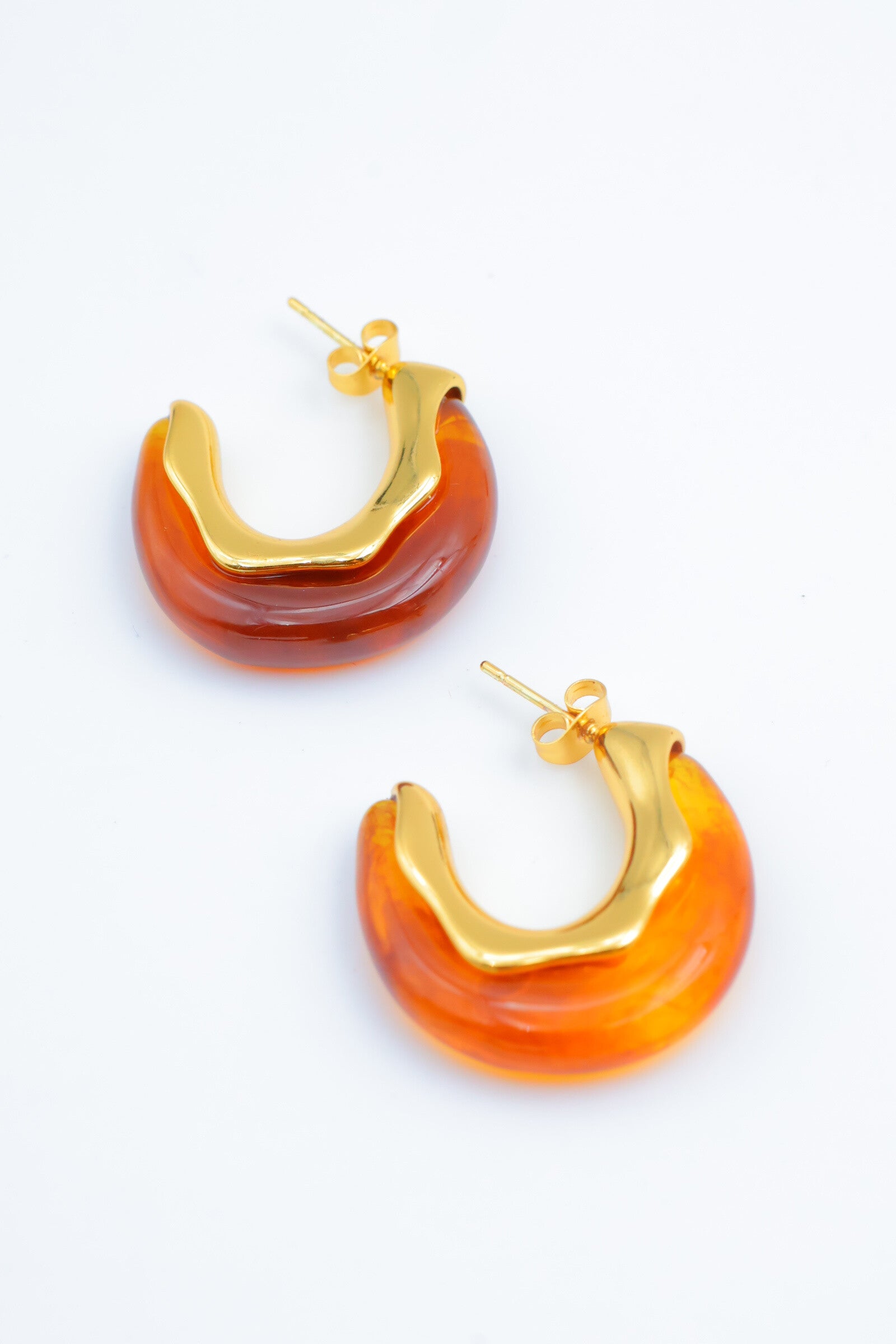 Boucles d'oreilles en acier inoxydable - DORÉ