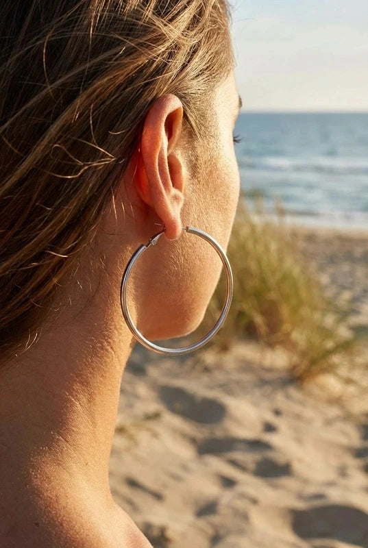 Boucles d’oreilles en acier inoxydable