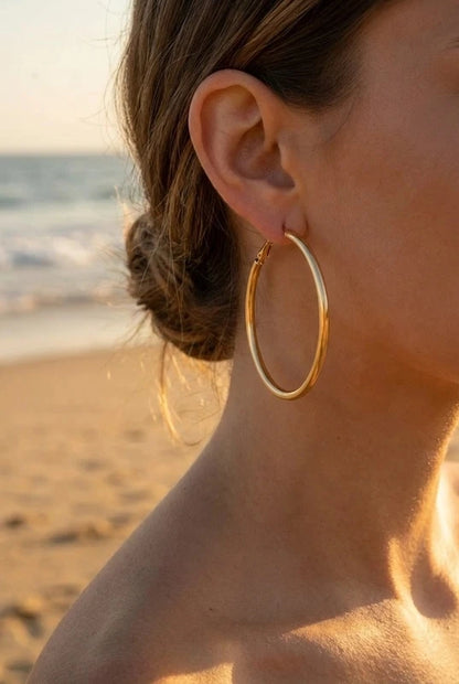 Boucles d’oreilles en acier inoxydable