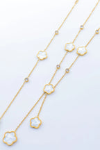 Parure de bijoux en acier inoxydable - BLANC