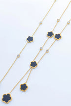 Parure de bijoux en acier inoxydable - NOIR