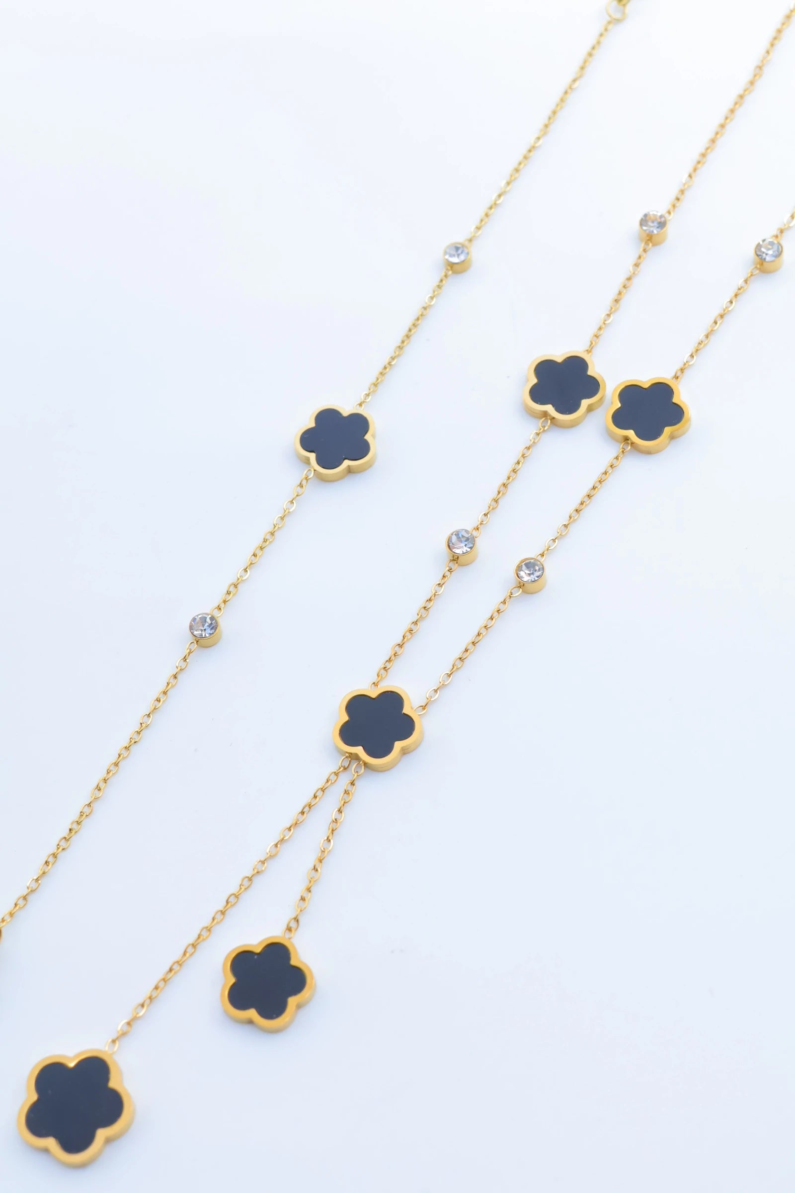 Parure de bijoux en acier inoxydable - NOIR