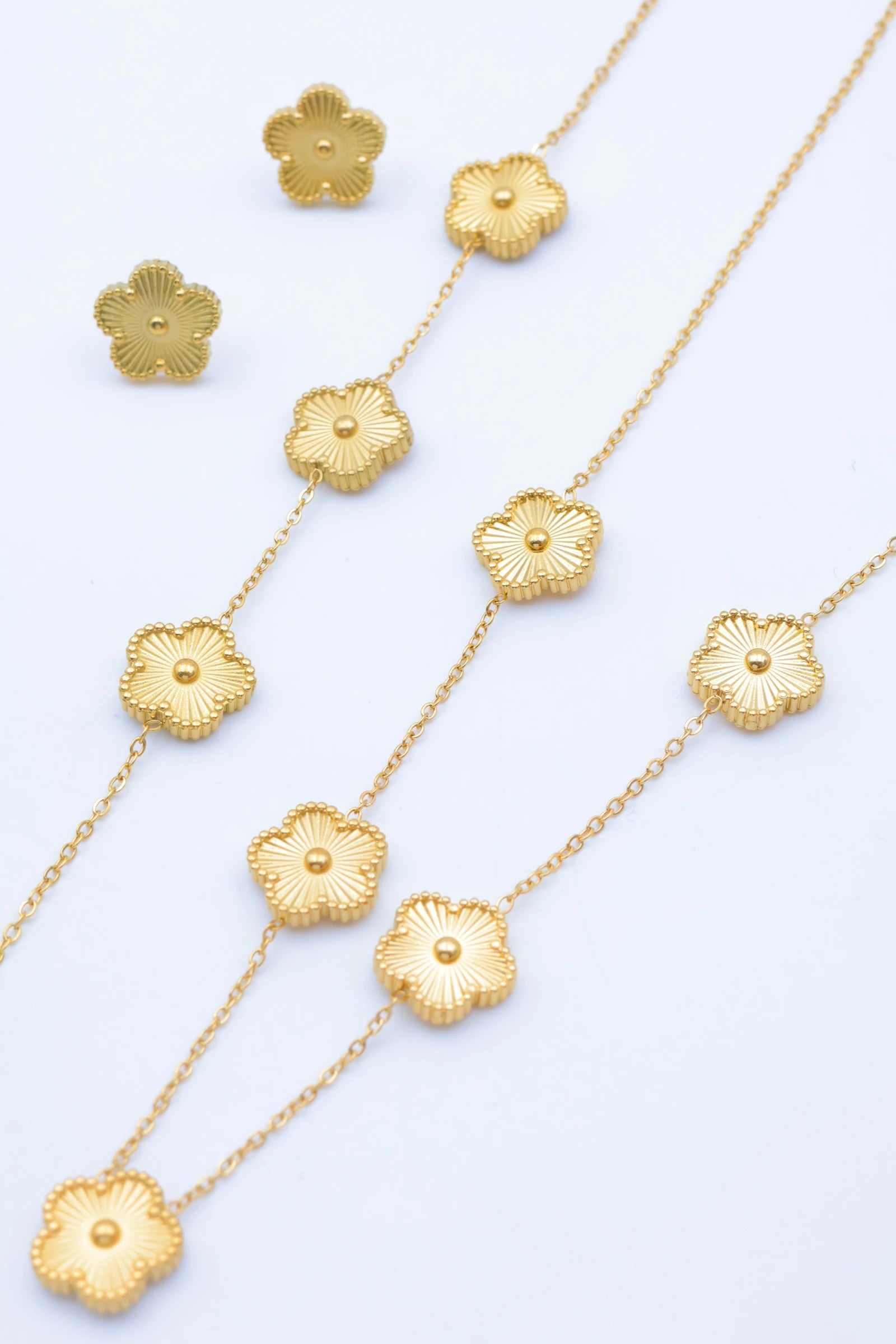 Parure de bijoux en acier inoxydable - DORÉ