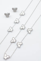 Parure de bijoux en acier inoxydable - ARGENT