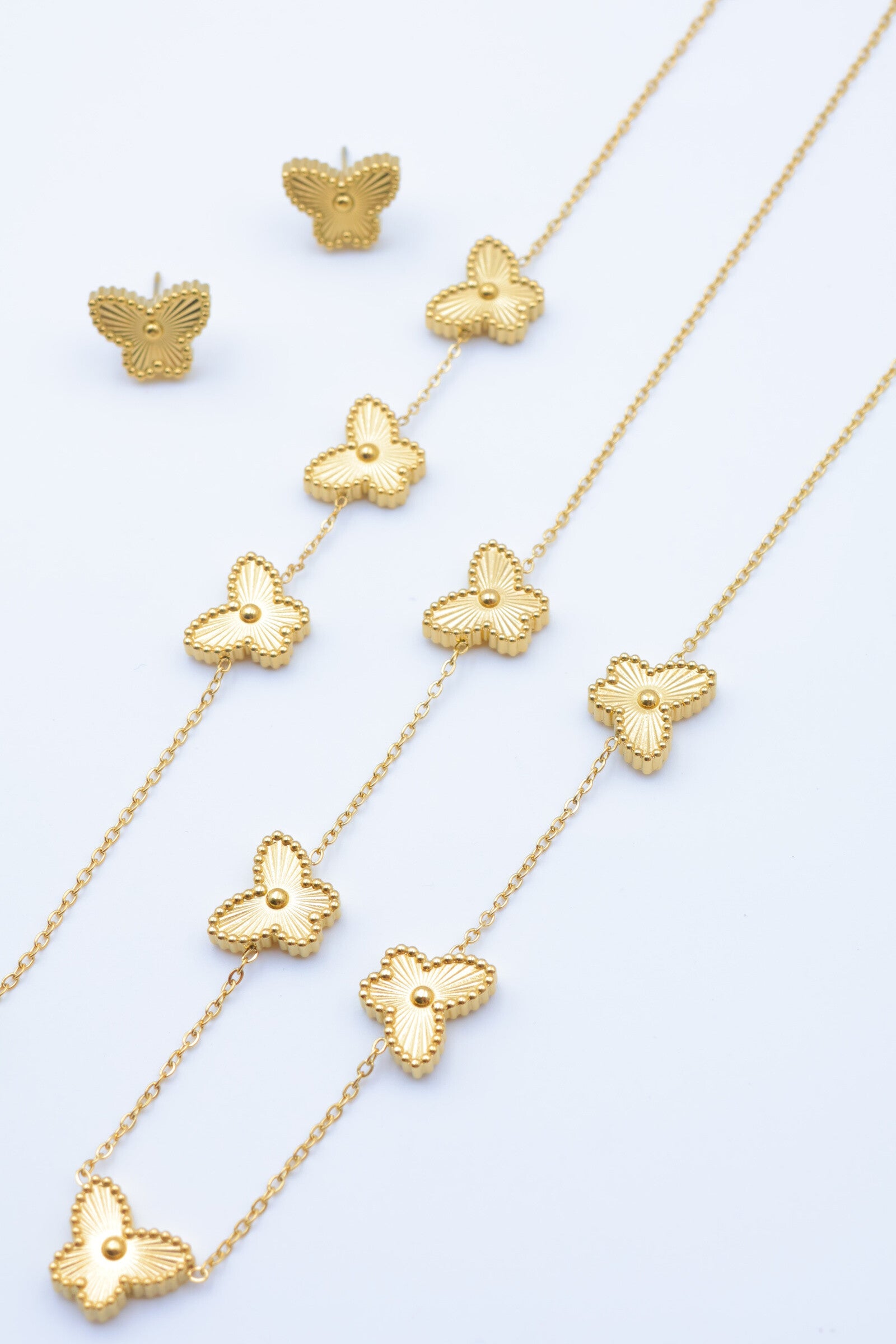 Parure de bijoux en acier inoxydable - DORÉ