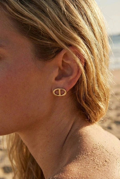 Boucles d’oreilles en acier inoxydable