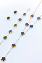 Parure de bijoux en acier inoxydable - NOIR