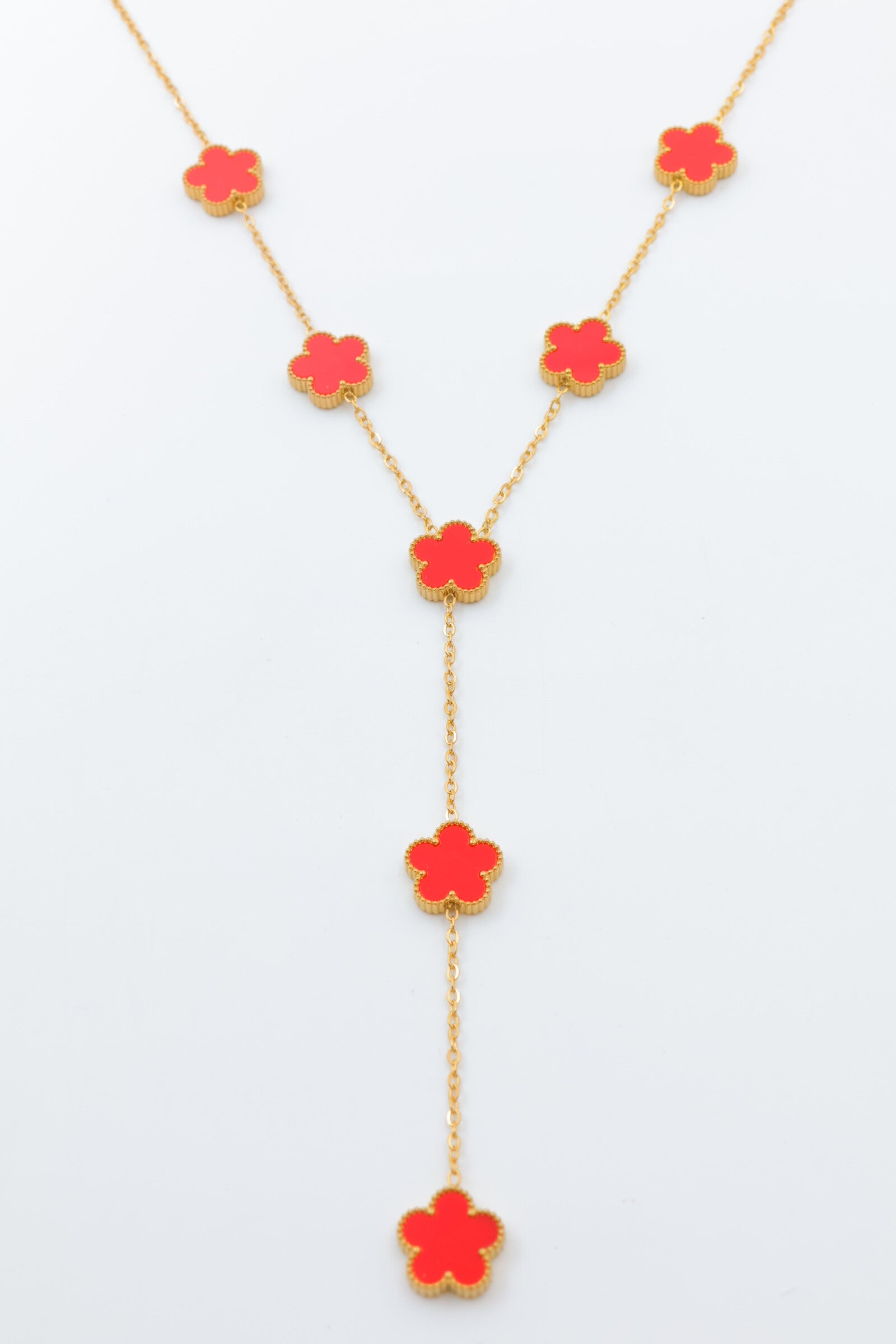 Collier en acier inoxydable - ROUGE