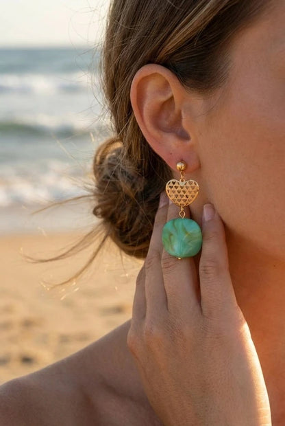 Boucles d’oreilles en acier inoxydable