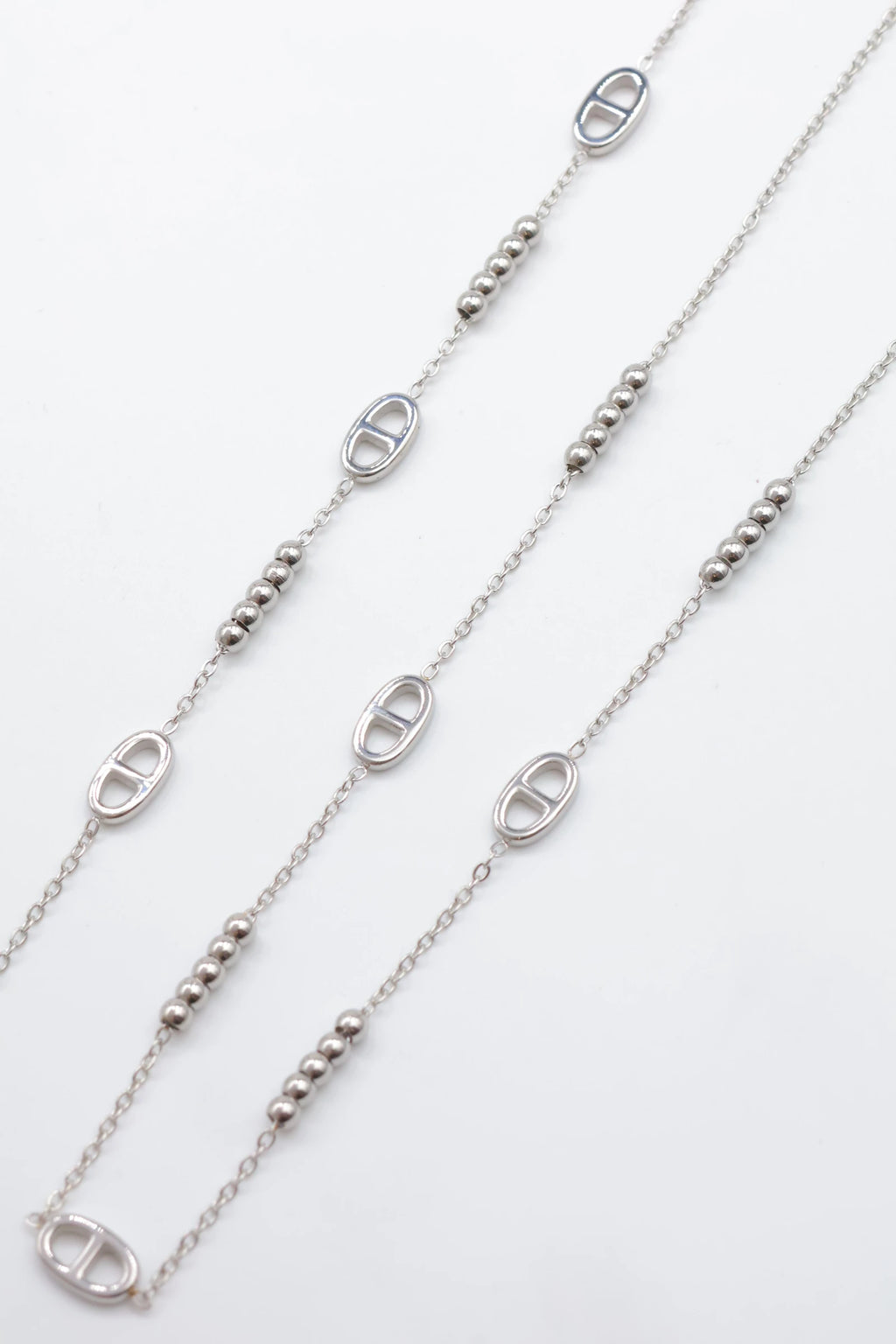Parure de bijoux en acier inoxydable - ARGENT