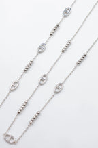 Parure de bijoux en acier inoxydable - ARGENT
