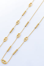 Parure de bijoux en acier inoxydable - DORÉ