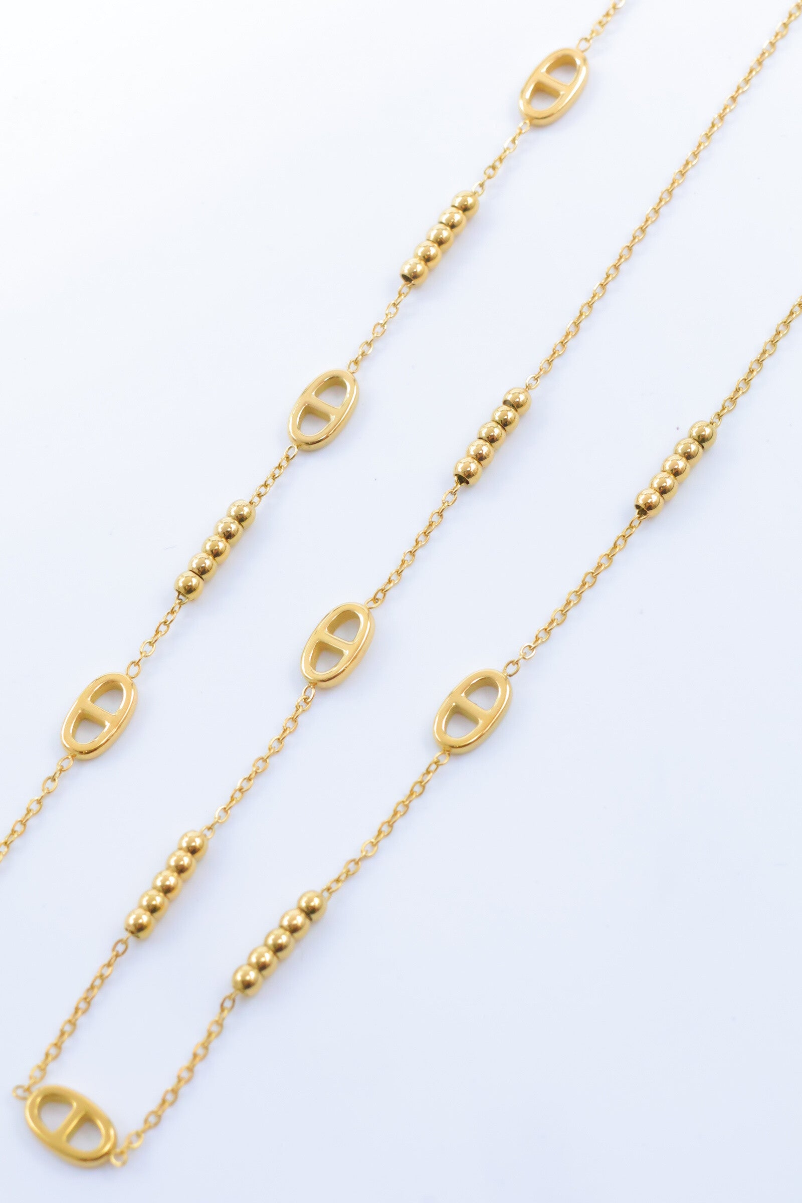 Parure de bijoux en acier inoxydable - DORÉ