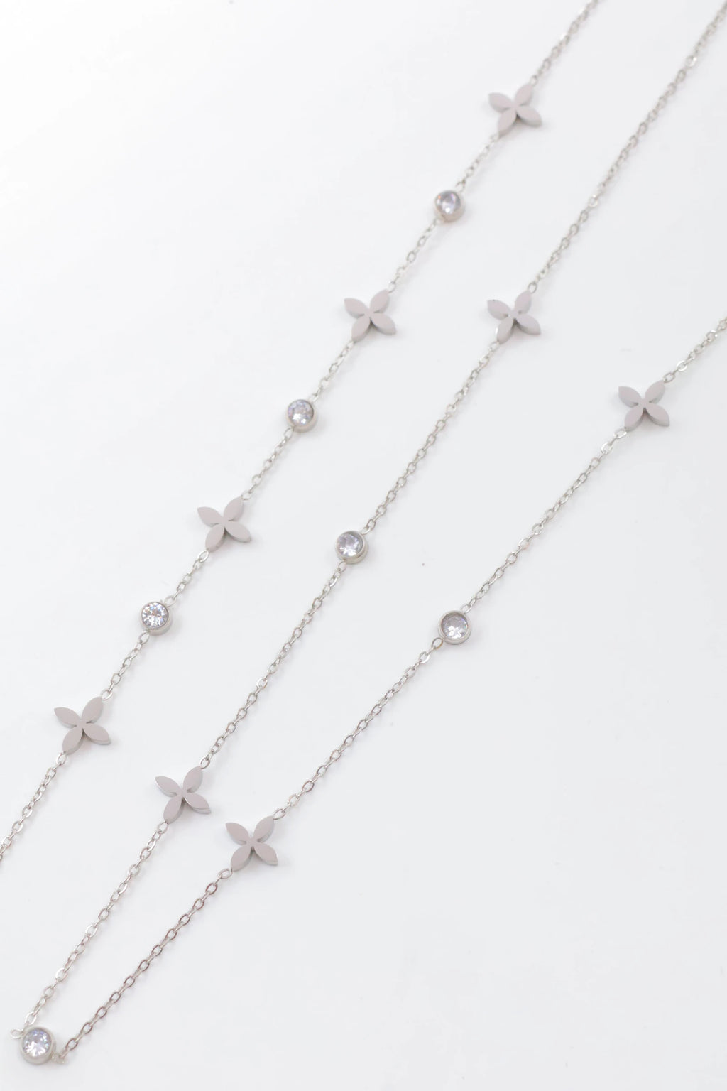Parure de bijoux en acier inoxydable - ARGENT