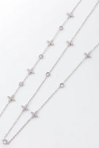 Parure de bijoux en acier inoxydable - ARGENT