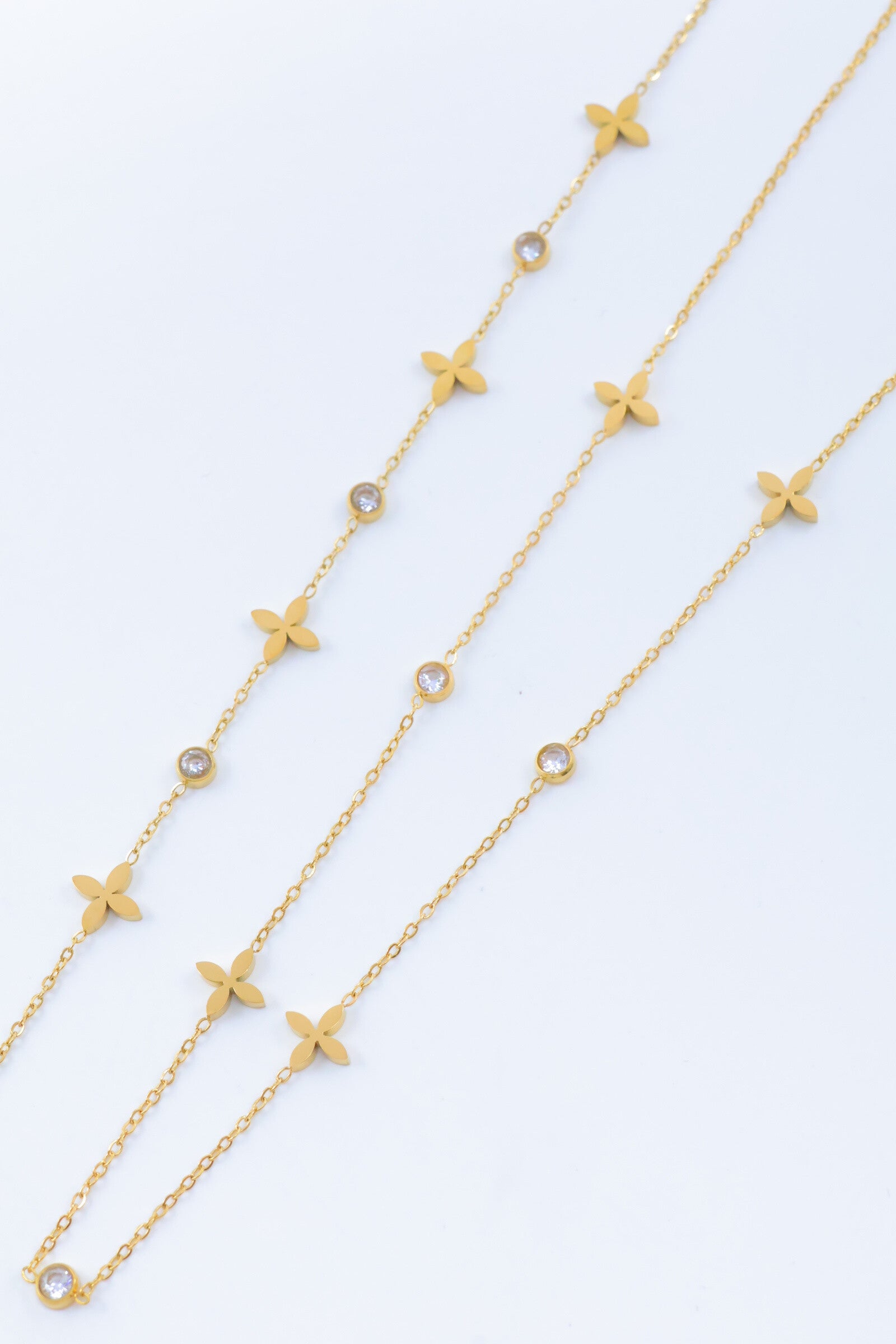 Parure de bijoux en acier inoxydable - DORÉ