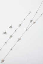 Parure de bijoux en acier inoxydable - ARGENT