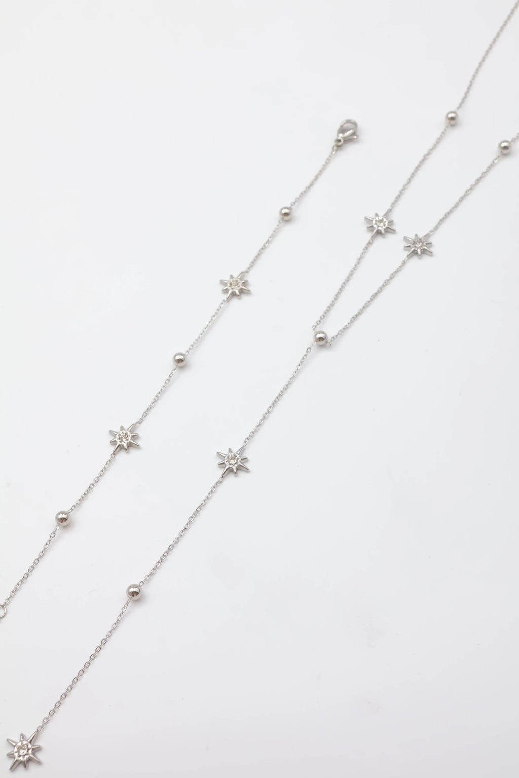 Parure de bijoux en acier inoxydable - ARGENT
